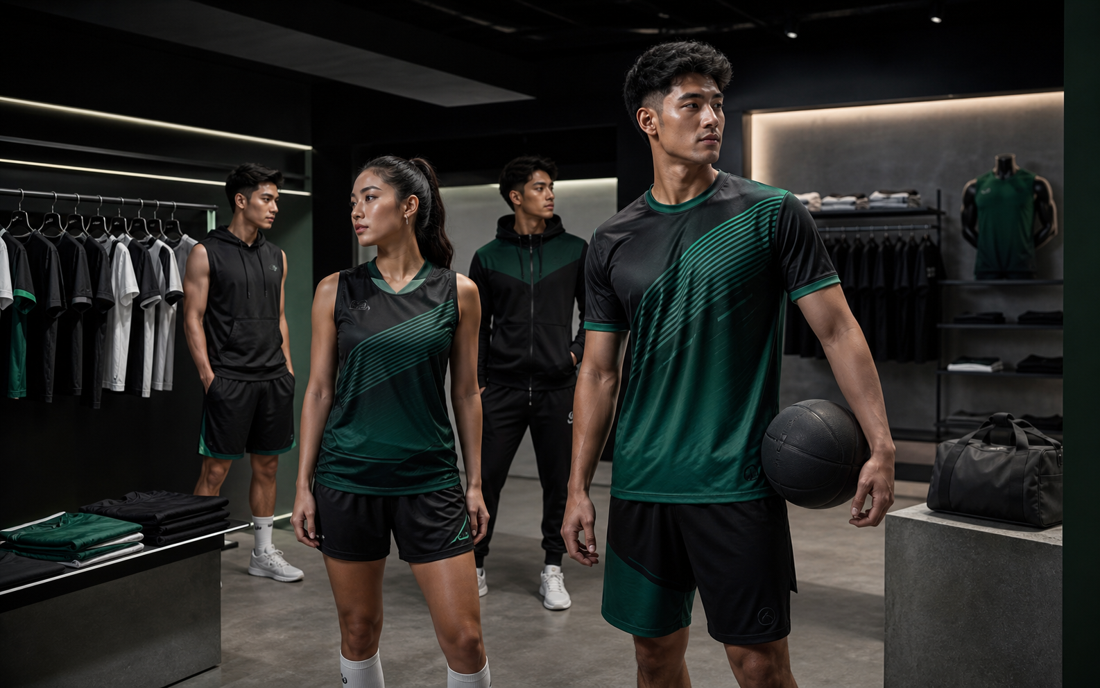 Sports teamwear and performance uniforms